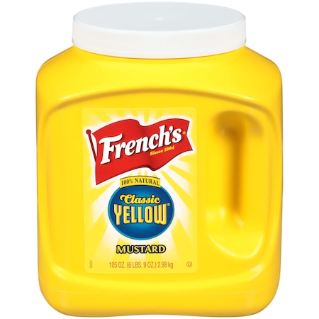 Frenchs French's Yellow Mustard Kosher 105 oz. Jug, PK4 81938